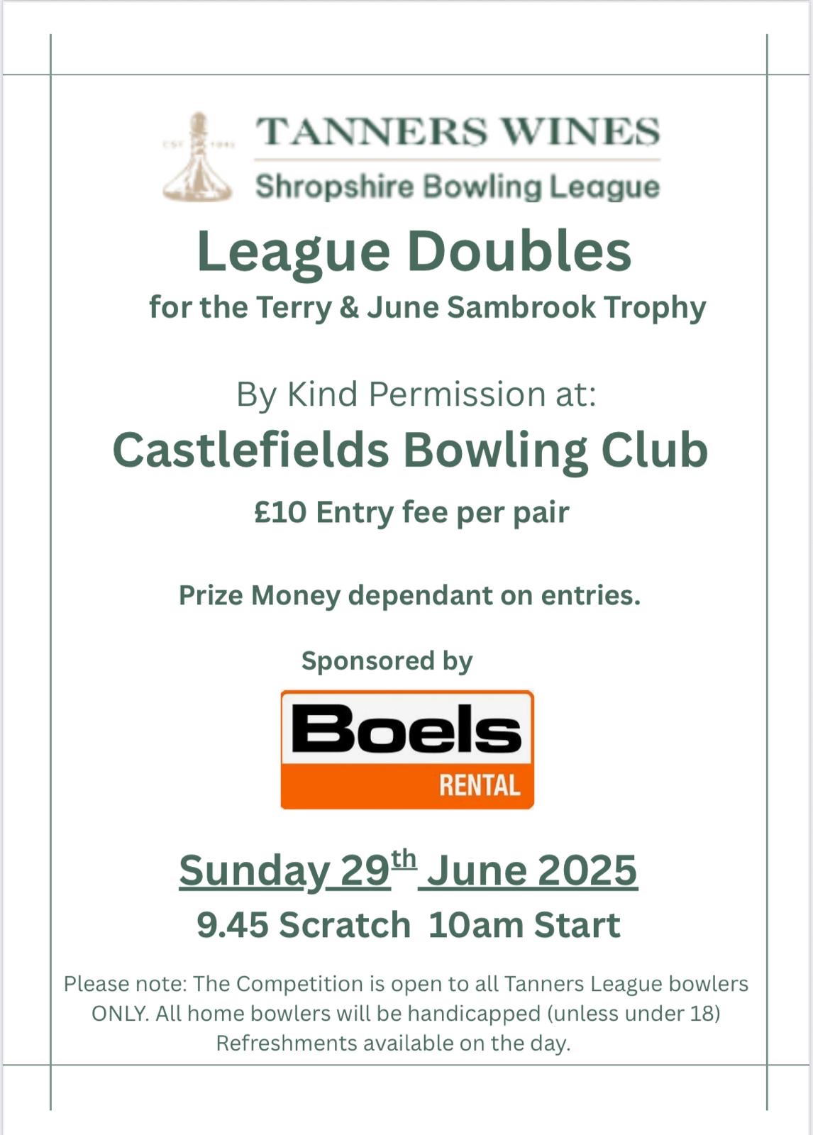 Terry and June Sambrook Doubles